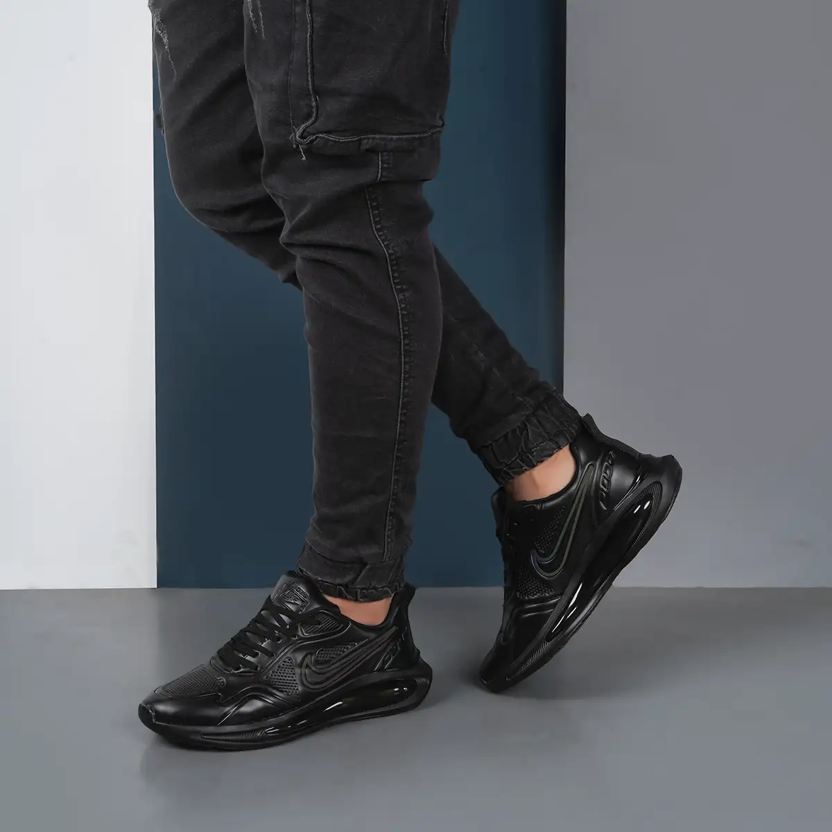 کفش ورزشی مردانه مشکی مدلkambiz