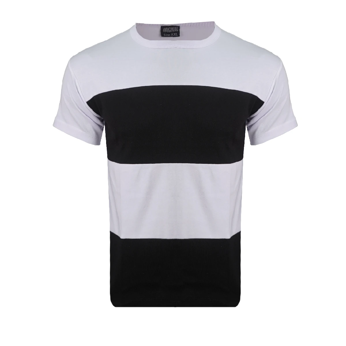 تیشرت مردانه سفید مشکی مدل Dayar