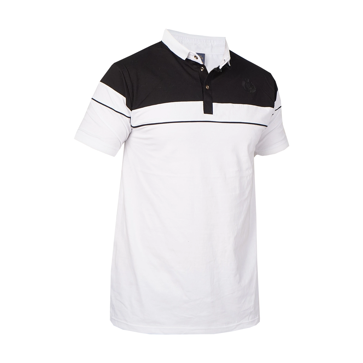 تیشرت مردانه یقه فرنچ سفید مدل Bahman