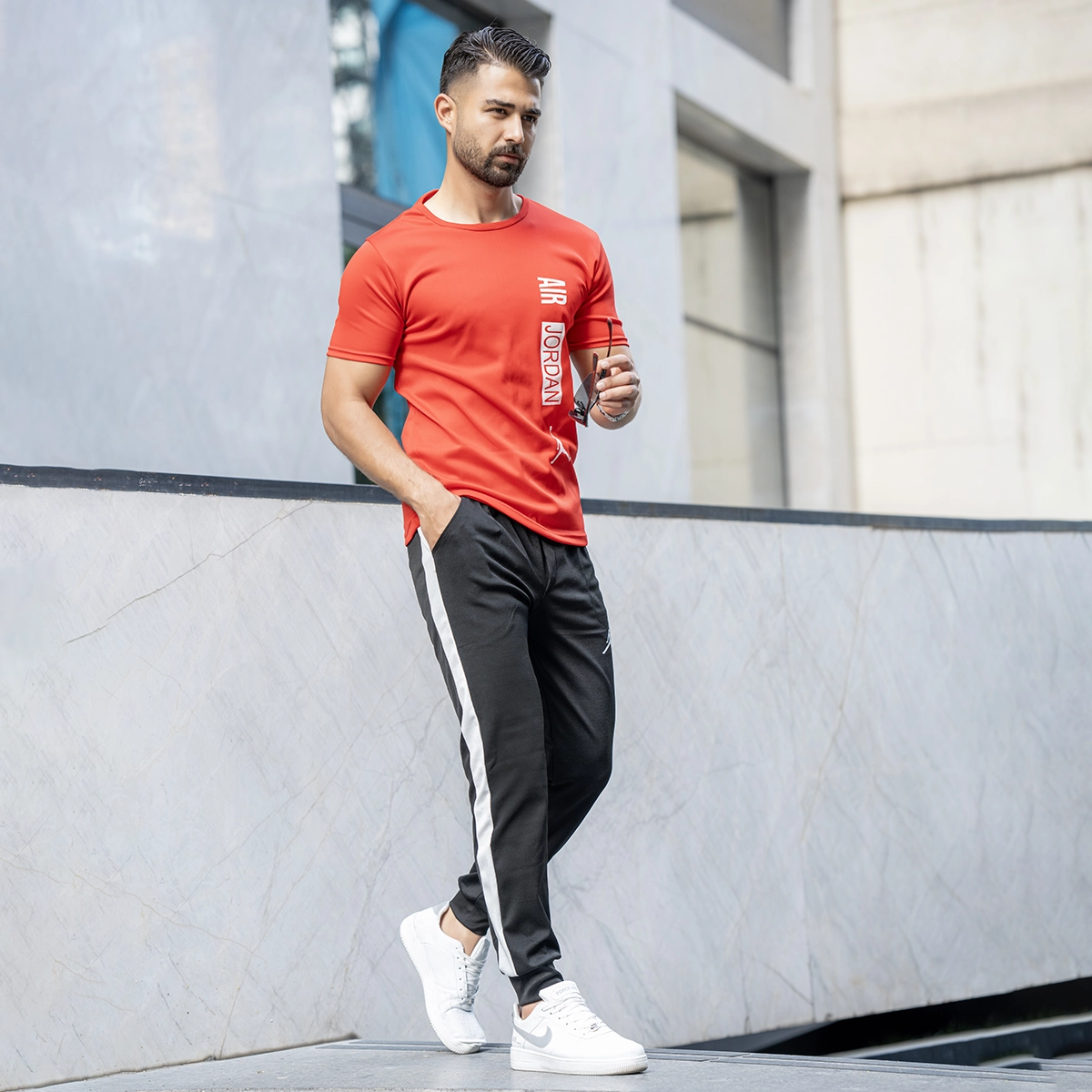 ست تیشرت شلوار ایر جردن مردانه مدل AJ