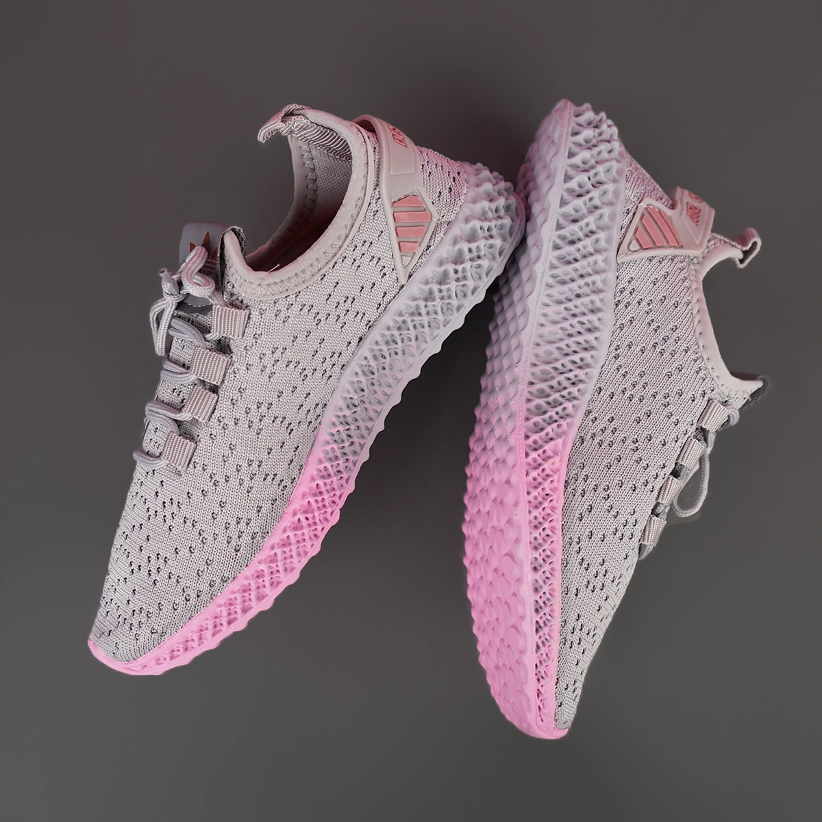 کفش ورزشی زنانه طوسی صورتی مدل Diba