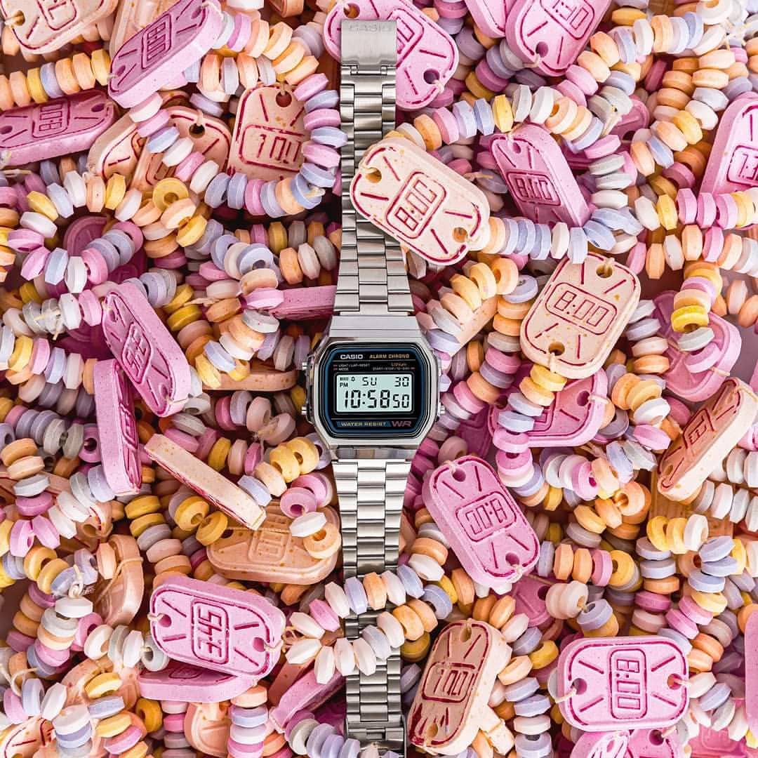 ساعت نقره ای نوستالژی Casio ( زنانه)