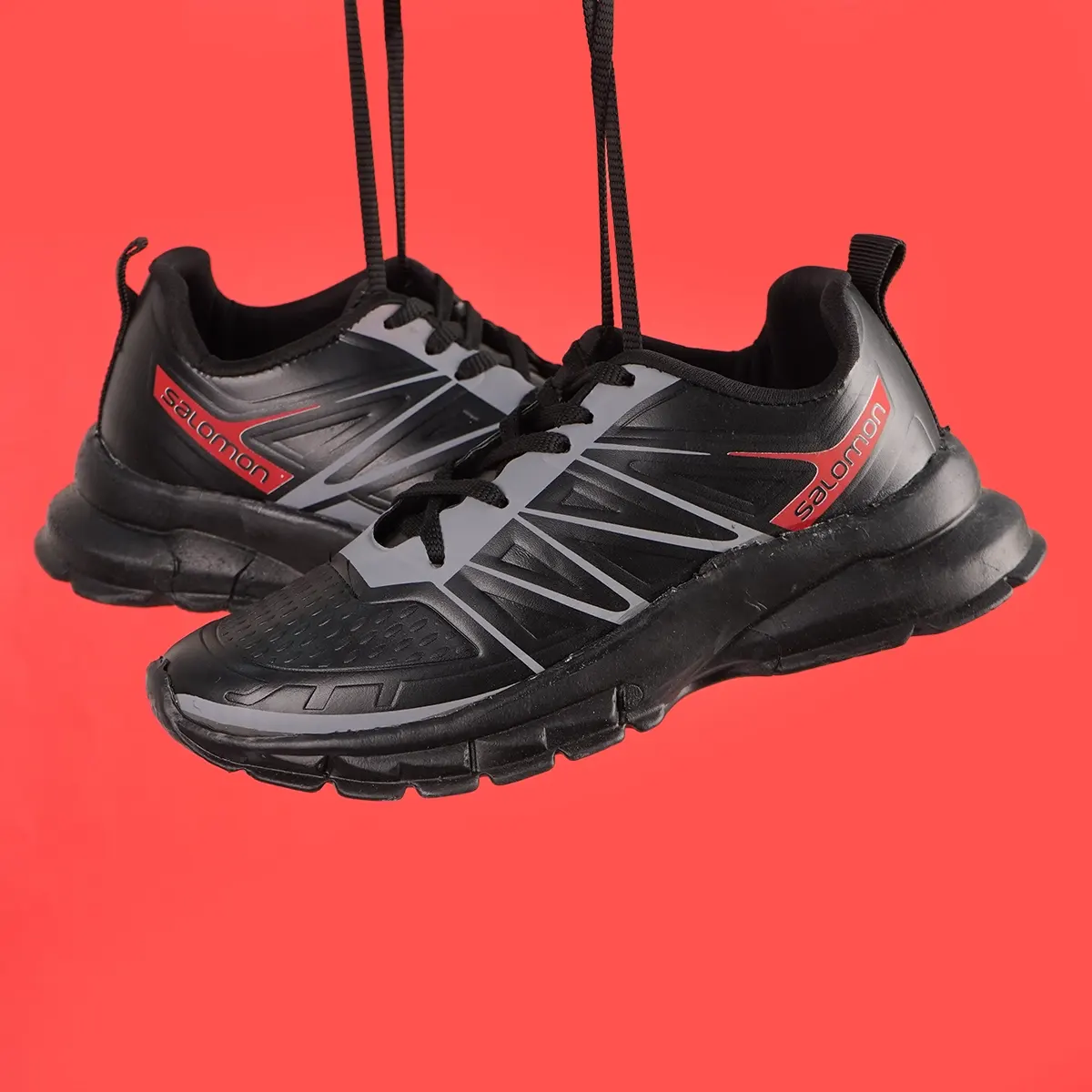 کفش ورزشی مردانه مشکی قرمز مدل simba