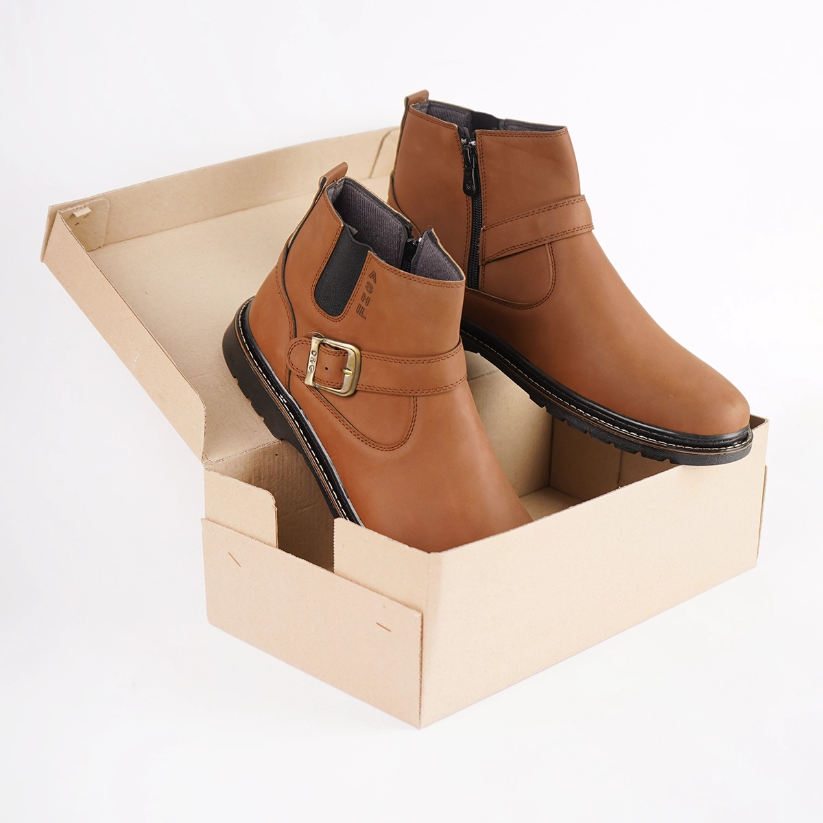 نیم بوت قهوه ای مردانه مدل Sorush