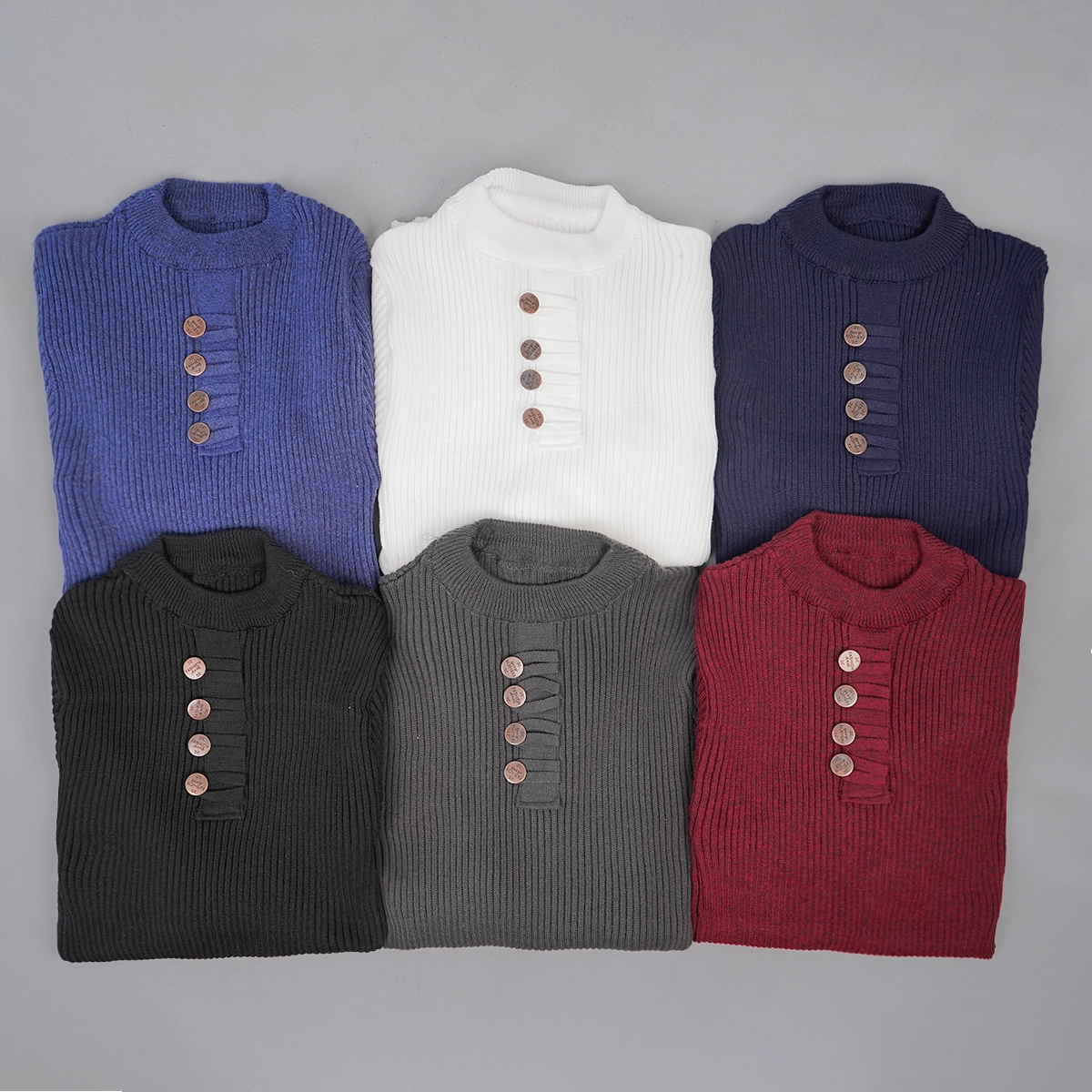 بافت مردانه زرشکی مدل دکمه ای