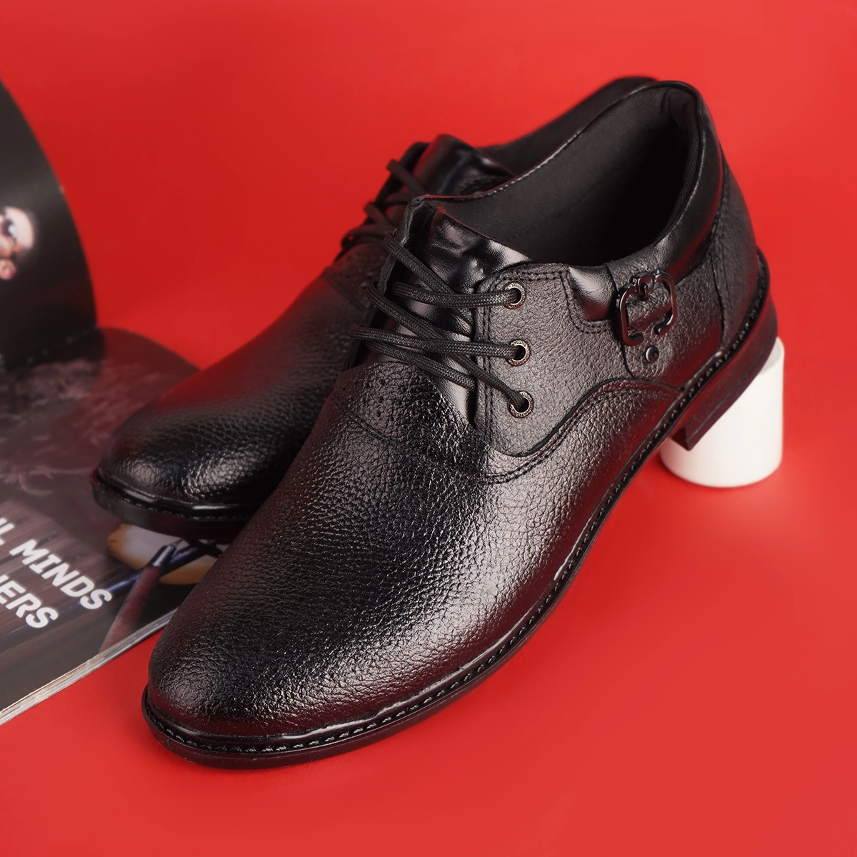 کفش رسمی مردانه سگک دار مشکی مدل Albert