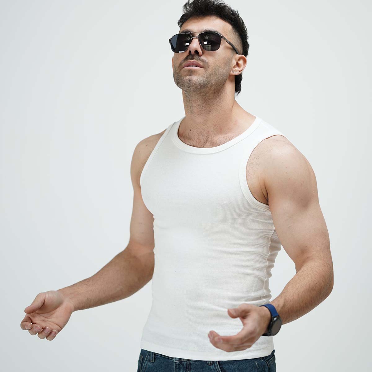 تنگ تاپ سفید