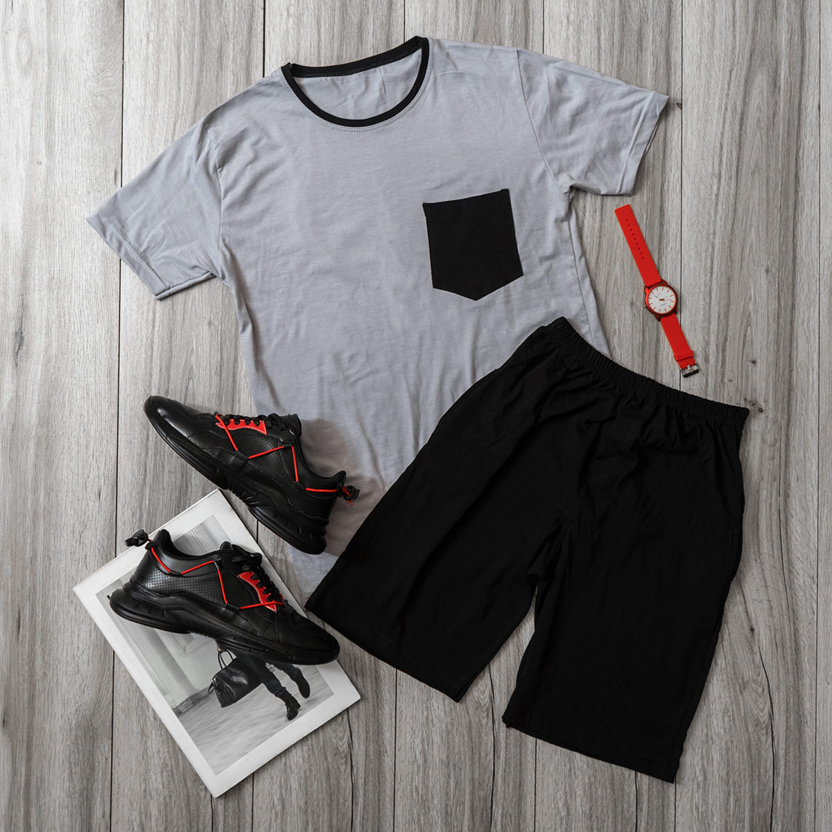 ست تیشرت شلوارک مردانه مدل Balin