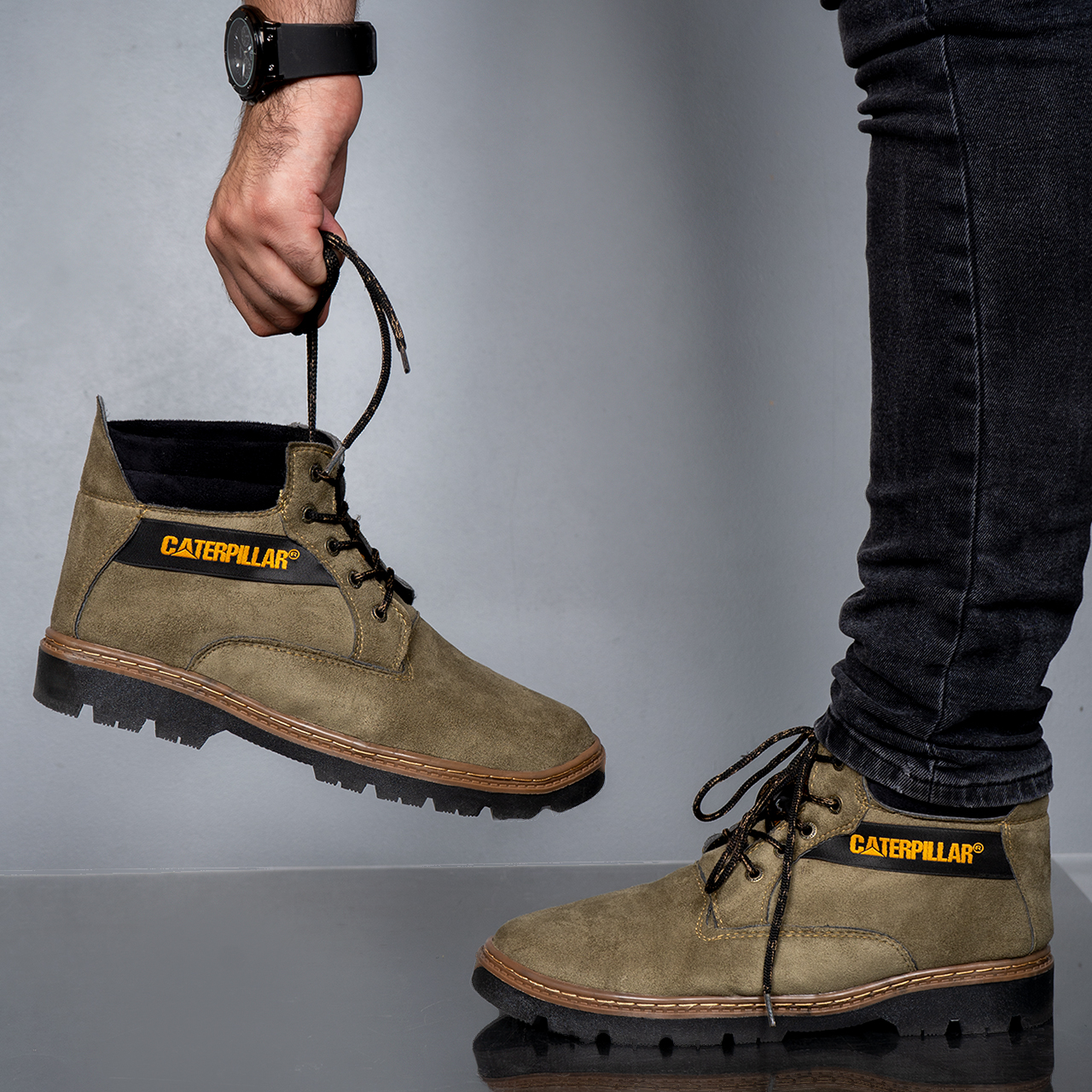 کفش ساقدار CAT مدل AMAX سبز