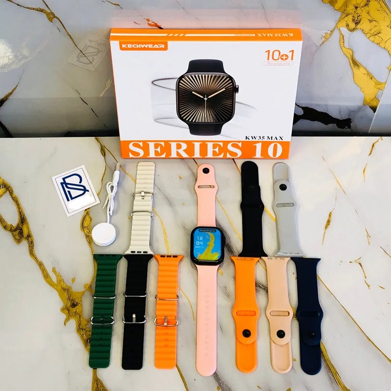 ساعت هوشمند 10 بند مدل KW35 MAX-چند رنگ