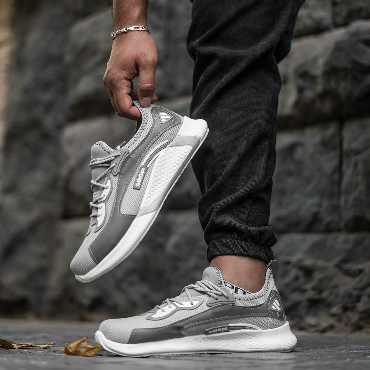 کفش ورزشی Adidas مردانه طوسی مدل Carter