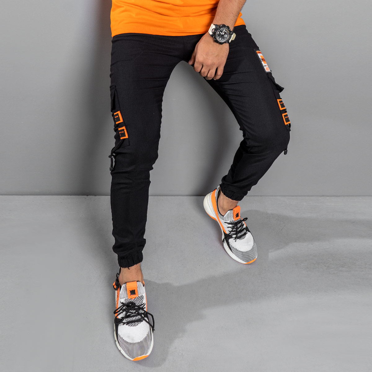 شلوار اسلش مردانه مشکی مدل Perada