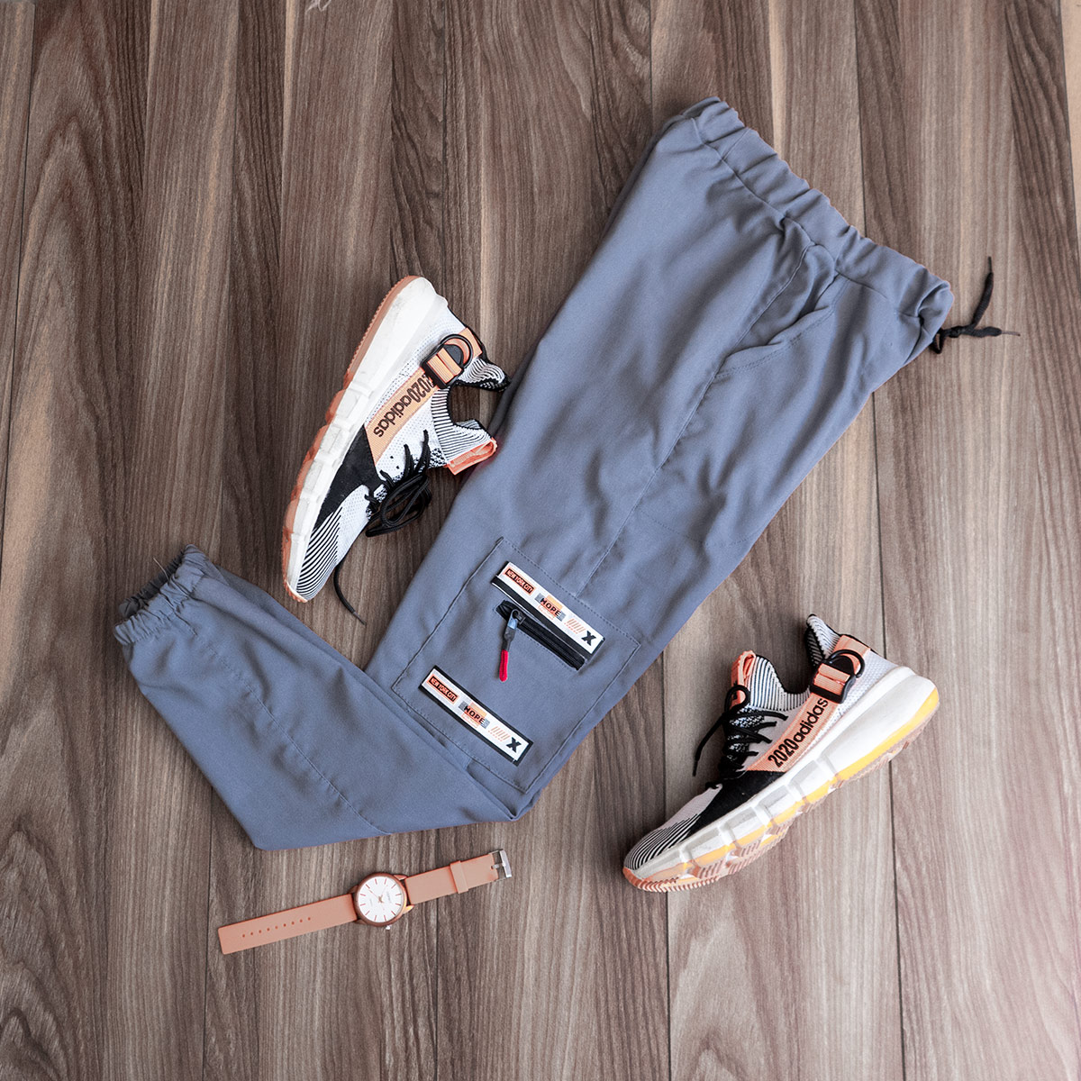 شلوار اسلش مردانه طوسی مدل Labro(T)