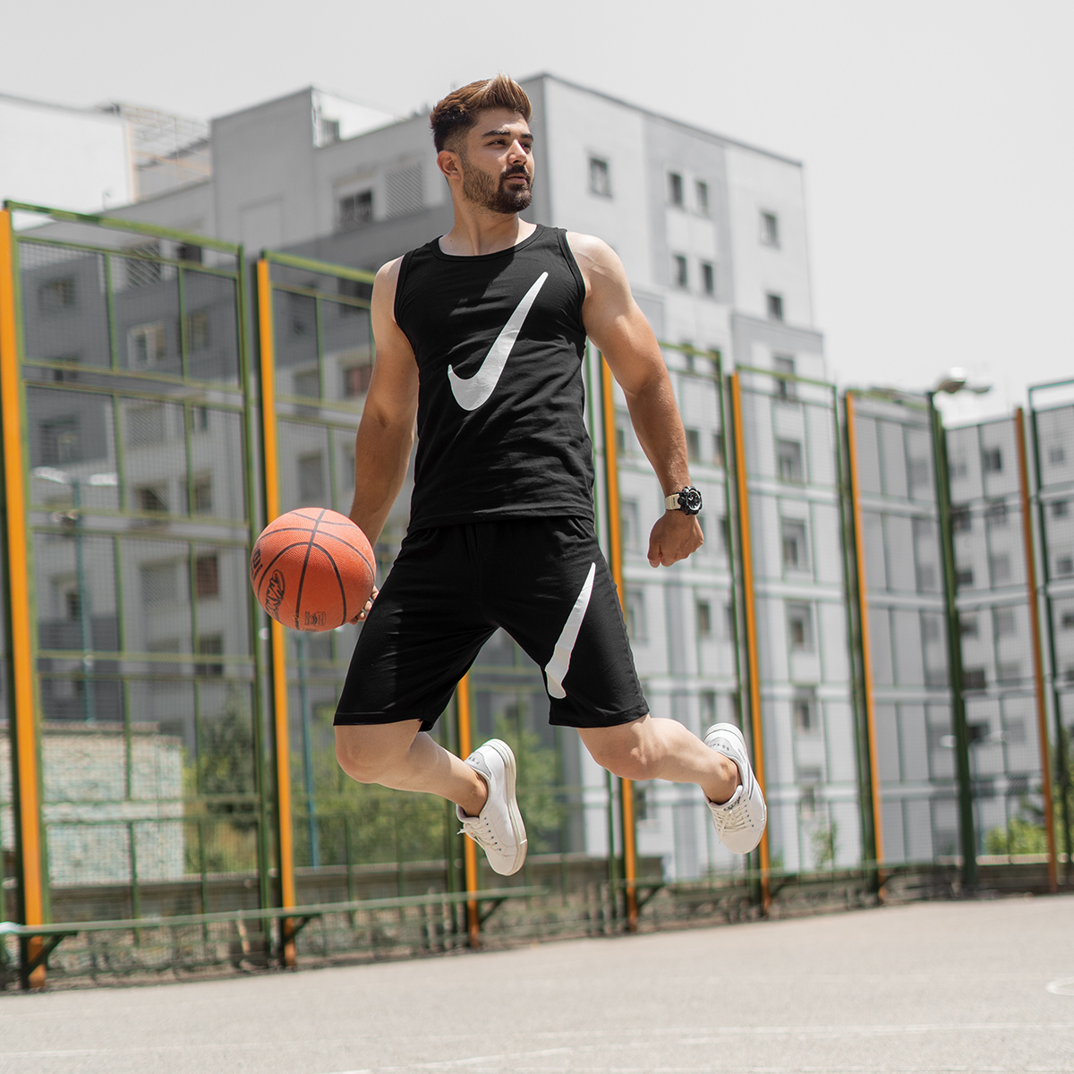 ست رکابی شلوارک Nike مردانه مدلMany