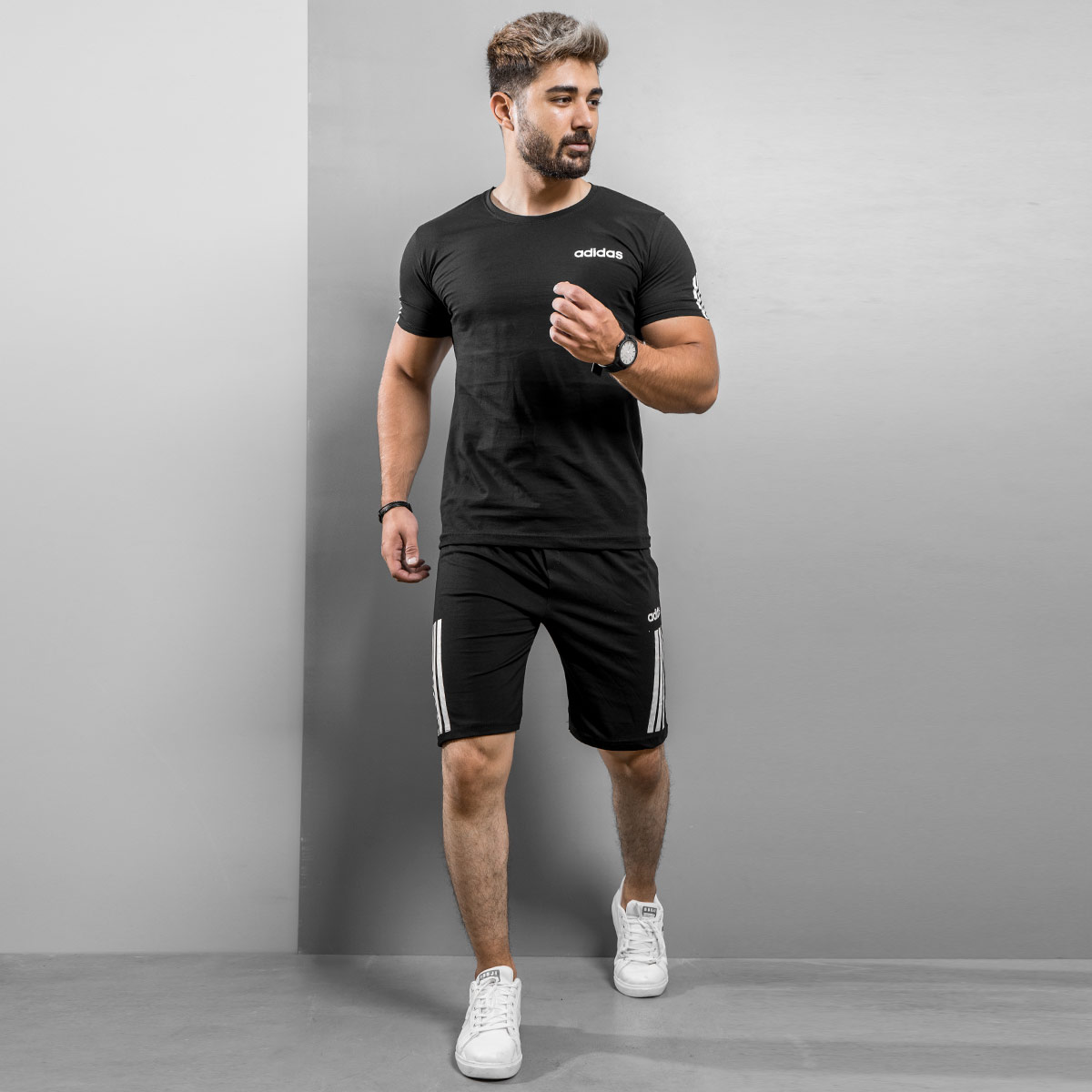 ست تیشرت شلوارک Adidas مردانه مدل Zorix