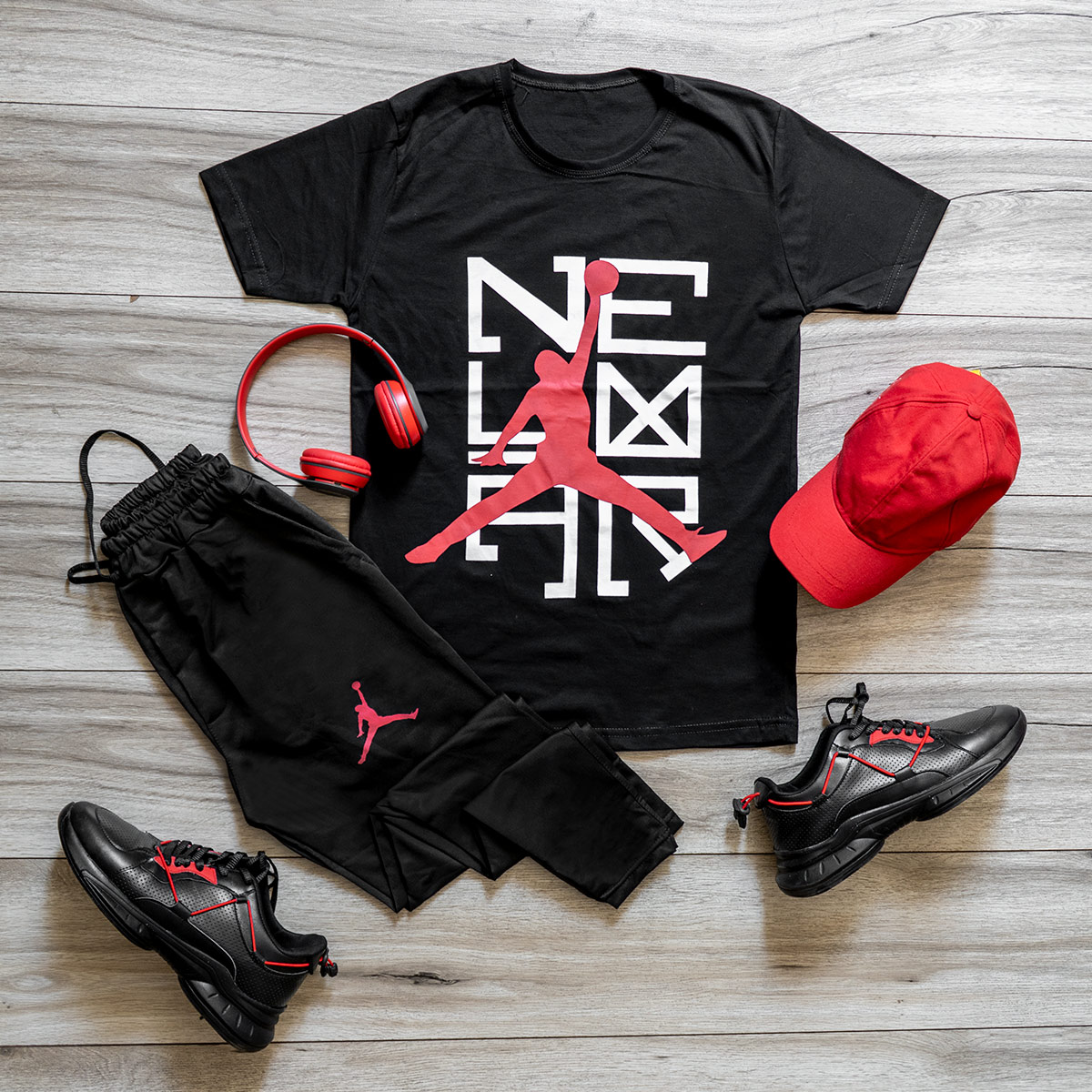 ست تیشرت شلوار جردن مردانه مدل Pakan