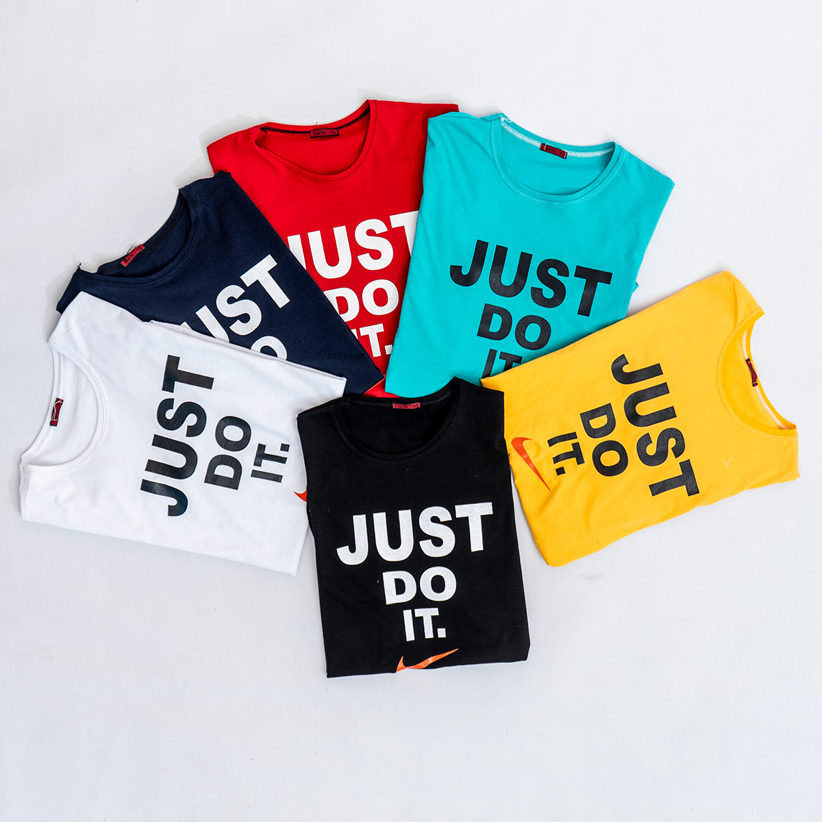 تیشرت Just Do It مردانه سرمه ای مدل Ditro