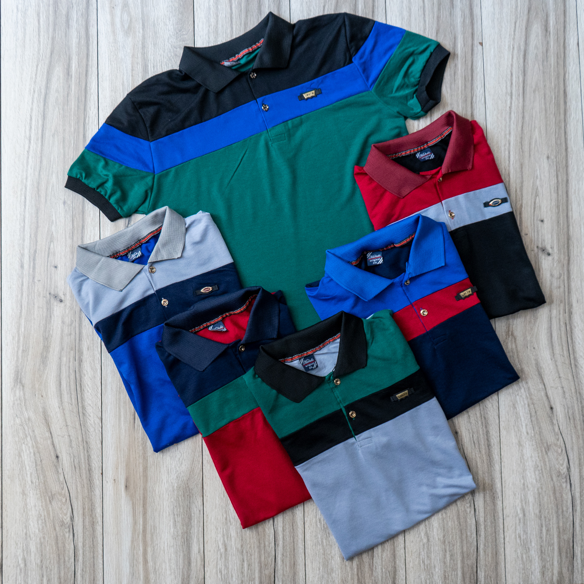 تیشرت Fashion مردانه طوسی آبی کاربنی مدل Garland