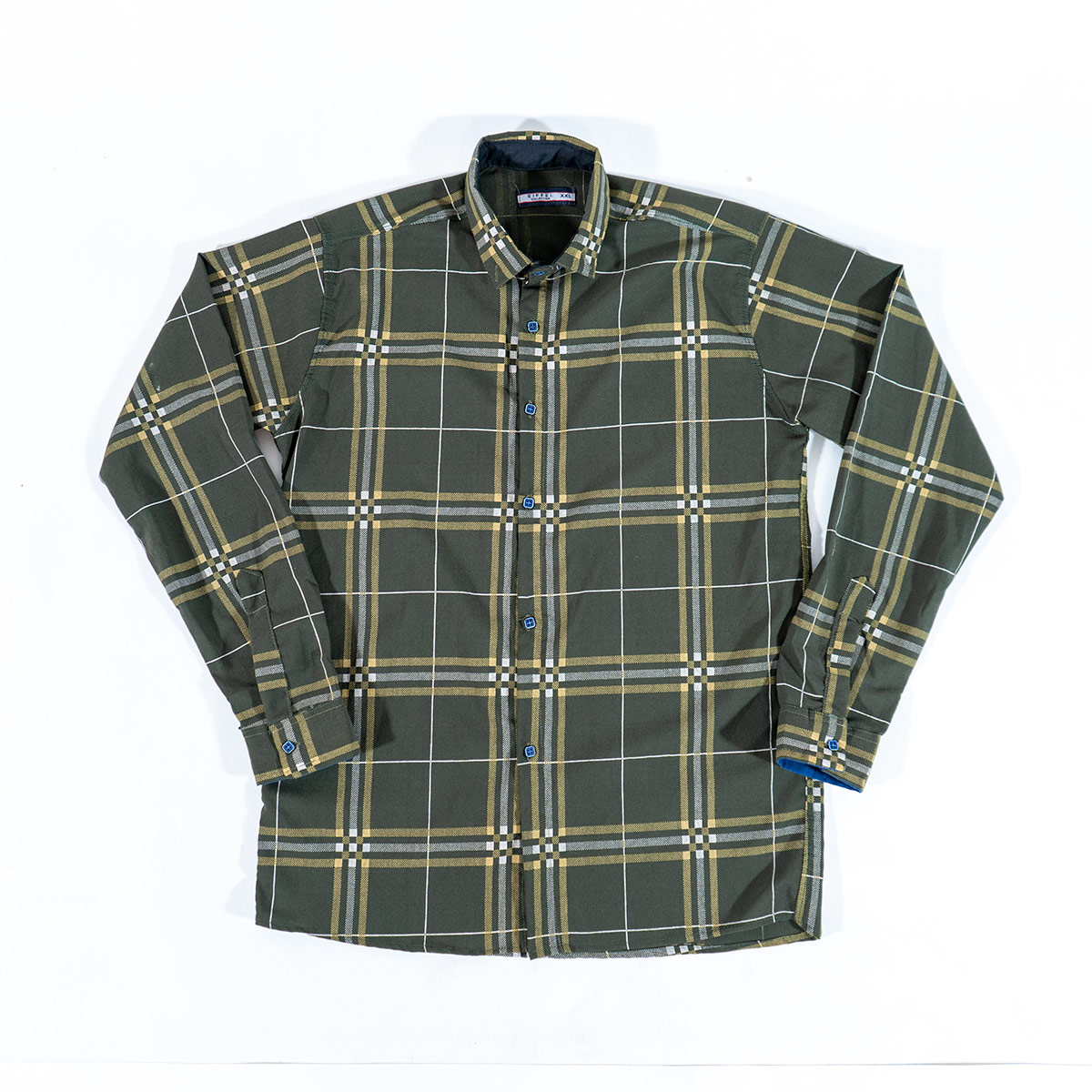 پیراهن چهار خونه سبز (T)مردانه مدل Malin